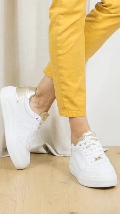 BASKETS UNISA FRAILE 23 -Chaussures Chic Et Tendance 014862 BASKETS FRAILE UNISA WHITE PLATI 0