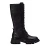 BOTTES CARMELA NOIR ZIP ET LACET