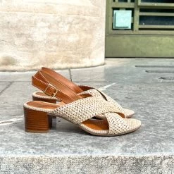 Donna Lucca Sandales Cuir Et Rafia Talon 1337 BIS -Chaussures Chic Et Tendance 1337 bis 4