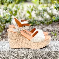 Eva Frutos Sandales Compensées 1969 OR