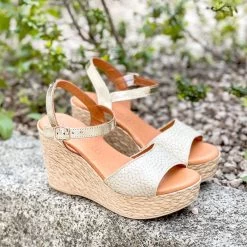 Eva Frutos Sandales Compensées 1969 OR -Chaussures Chic Et Tendance 1969 or 3