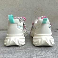 EXE Exé Baskets 22E03-1 Blanc Rose -Chaussures Chic Et Tendance 22e03 1 2