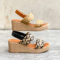 Eva Frutos Sandales 2557 Cuir Et Rafia Noir 5 Eva Frutos Sandales 2557 Cuir Et Rafia Noir -Chaussures Chic Et Tendance 2557 negro 2