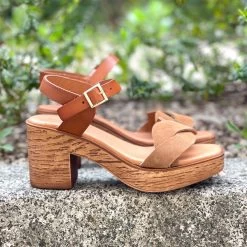 Eva Frutos Sandales Talon 2692 Camel