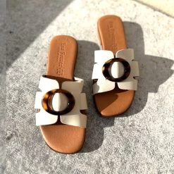 Eva Frutos Mule écru