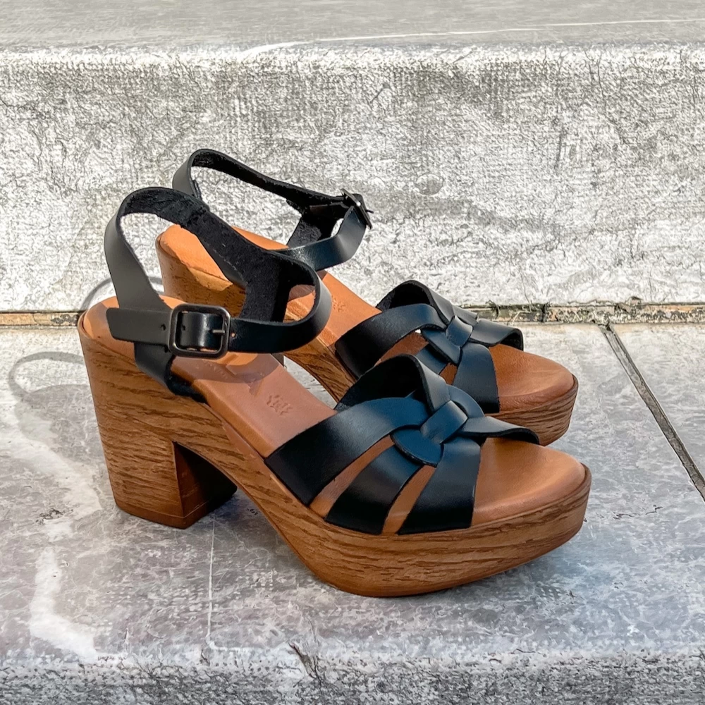 Kaola Sandales 369 à Talons Noir, Nude , Kaki 3 Kaola Sandales 369 à Talons Noir, Nude , Kaki – Image 3