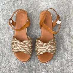 Eva Frutos Sandales Compensées En Cuir 571