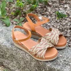 Eva Frutos Sandales Compensées En Cuir 571 -Chaussures Chic Et Tendance 571 3