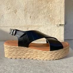 Eva Frutos 714 Noir Croco