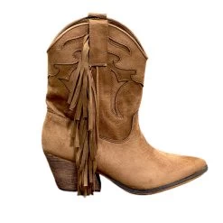BOOTS FRANGES CAMEL OU NOIR -Chaussures Chic Et Tendance a2822 2