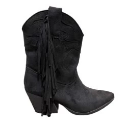 BOOTS FRANGES CAMEL OU NOIR -Chaussures Chic Et Tendance a2822 3