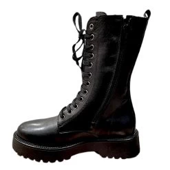 BOTTINES CUIR NOIR LACETS AF20 -Chaussures Chic Et Tendance af20 4