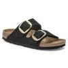 Birkenstock Arizona Big Buckle Noir Et Doré