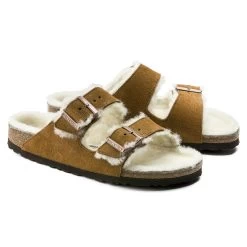 Birkenstock Arizona Shearling Mink -Chaussures Chic Et Tendance arizona shearling 1001135 2