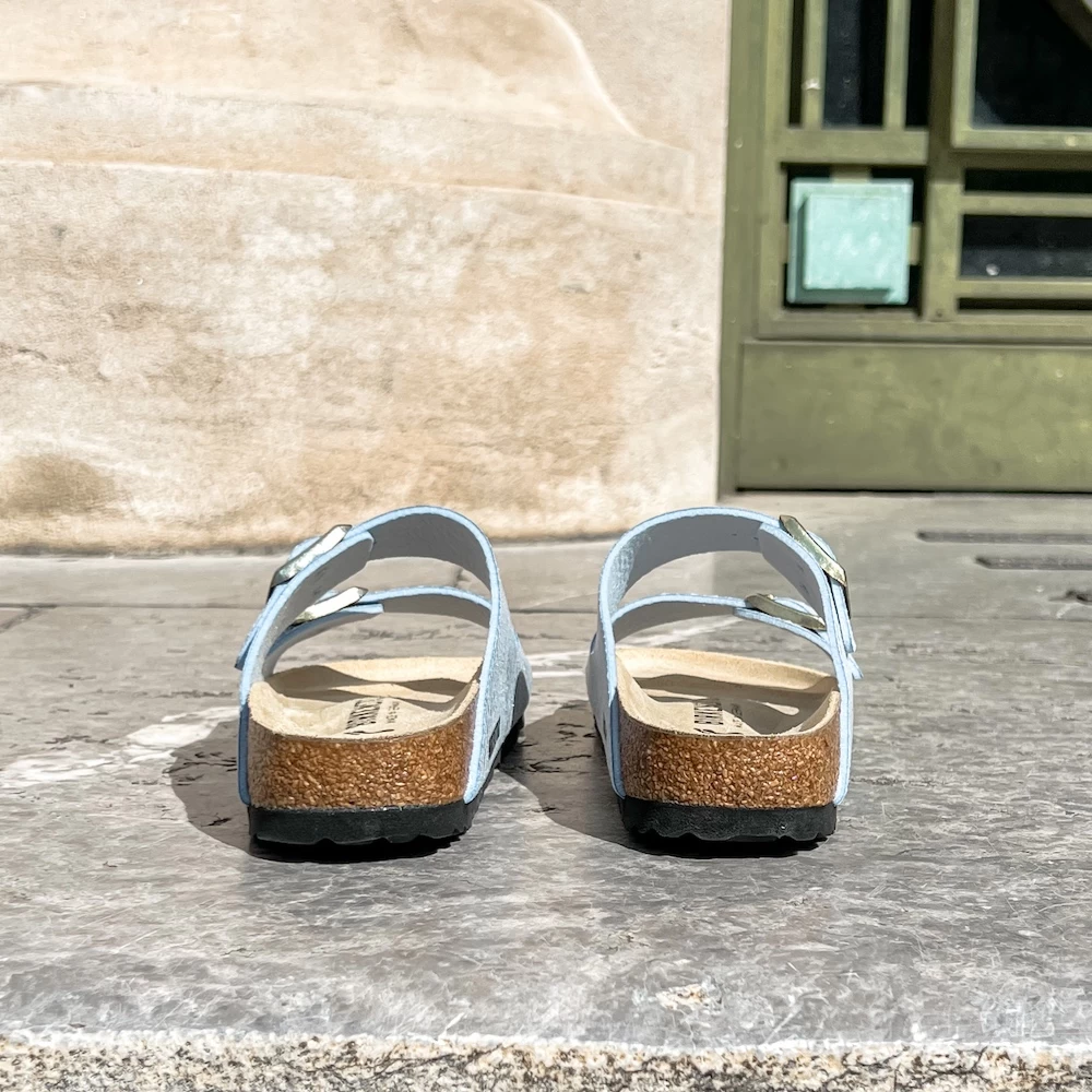 Birkenstock Arizona Shiny Python Bleu Ciel 2 Birkenstock Arizona Shiny Python Bleu Ciel – Image 2