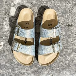 Birkenstock Arizona Shiny Python Bleu Ciel 8 Birkenstock Arizona Shiny Python Bleu Ciel -Chaussures Chic Et Tendance arizona shiny python 3