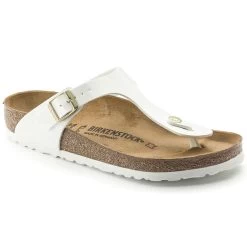 Birkenstock Gizeh Vernis Blanc