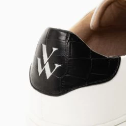 Vanessa Wu ELSA Baskets Croco Noir -Chaussures Chic Et Tendance bk2273 noir 3