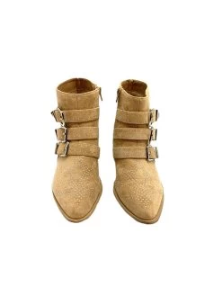 Boots VANESSA WU Beige BT1904 -Chaussures Chic Et Tendance boots vanessa wu beige bt1904 2