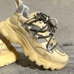 Exe Baskets XY158-1beige -Chaussures Chic Et Tendance exe baskets xy158 1beige 1 2