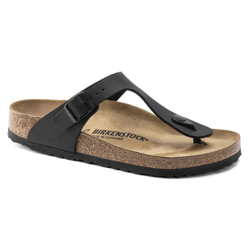 Birkenstock Gizeh Birko Flor Noir 3 Birkenstock Gizeh Birko Flor Noir – Image 3