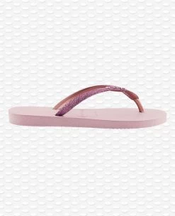 HAVAIANAS SLIM GLITTER ROSE OU BEIGE -Chaussures Chic Et Tendance hav slim glitter 3