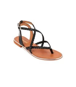 Les Tropeziennes Les Tropéziennes HONG Noir Ou Doré -Chaussures Chic Et Tendance hong 4