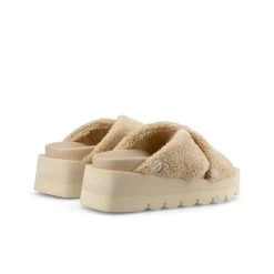 No Name Mules July Slap Teddy Latte -Chaussures Chic Et Tendance july slap teddy 4