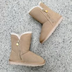 Kelara Beige Fourrée -Chaussures Chic Et Tendance k21204 2