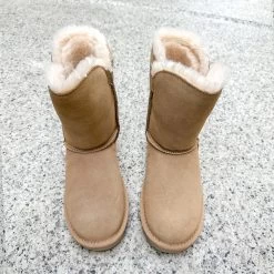 Kelara Beige Fourrée -Chaussures Chic Et Tendance k21204 4