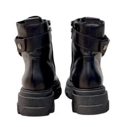 BOTTINES CUIR NOIR M01 -Chaussures Chic Et Tendance m01 2