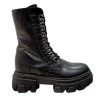 BOTTINES CUIR LACETS M02