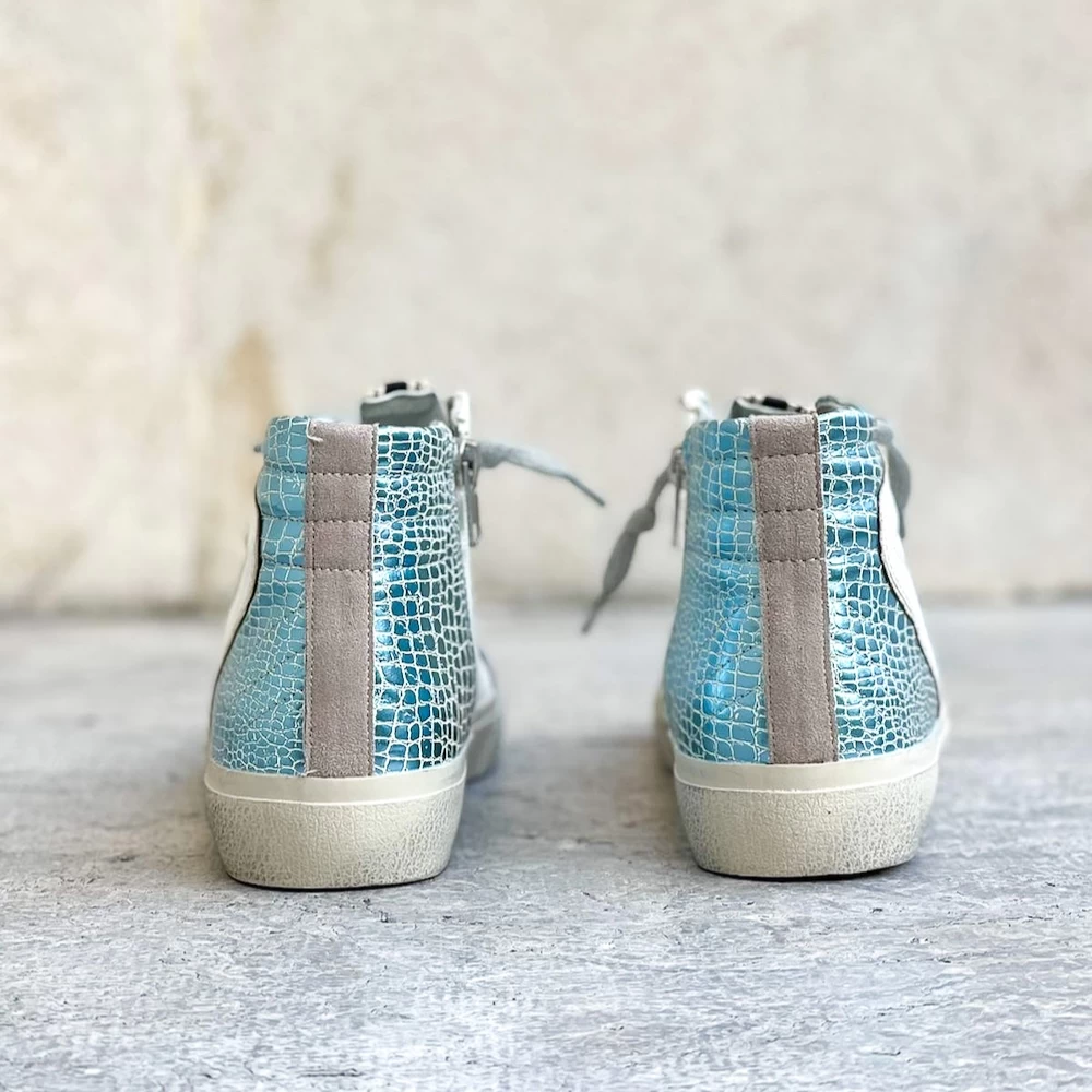 BASKETS MONTANTES A ETOILES BLEU 5 BASKETS MONTANTES A ETOILES BLEU – Image 5