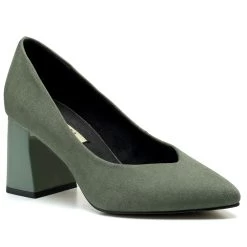 Corina Escarpin Vert Ou Noir -Chaussures Chic Et Tendance m2595 escarpin 2