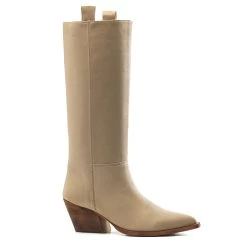 Santiags Taupe, Beige, Noir -Chaussures Chic Et Tendance m2632 botte 3