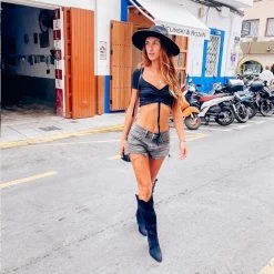 Corina M2660 Botte Haute Noire -Chaussures Chic Et Tendance m2660 botte 3