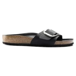 Birkenstock Madrid Big Buckle Cuir Noir -Chaussures Chic Et Tendance madrid big buckle 4