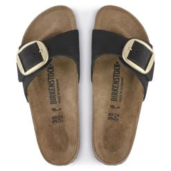 Birkenstock Madrid Big Buckle Nubuck Noir Et Doré -Chaussures Chic Et Tendance madrid big buckle noir 1023373 3