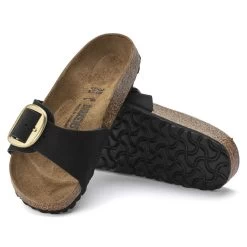 Birkenstock Madrid Big Buckle Nubuck Noir Et Doré -Chaussures Chic Et Tendance madrid big buckle noir 1023373 4