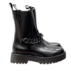 BOOTS CUIR ET CHAINE MO7
