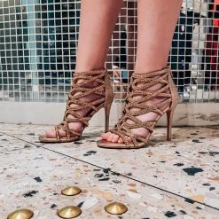 SANDALES DE SOIRÉE BRONZE OU NOIR -Chaussures Chic Et Tendance sandales 8539 3