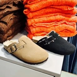 Pastelle Solal Fourrées Noir Ou Taupe